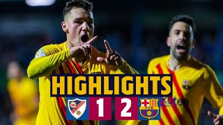 HIGHLIGHTS  Linares 12 Barça  Late recovery to reach last 16 💥 ⚽ [upl. by Dranyar]