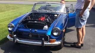 20140722 First Start of Rebuilt MGB Engine [upl. by Ajoop]