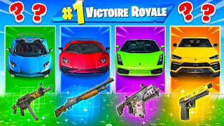 LAMBORGHINI ALÉATOIRE CHALLENGE  Défi FORTNITE Battle Royale [upl. by Rehctelf325]