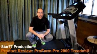 ProForm Pro 2000 Treadmill Product Review Customer Review iFit [upl. by Dewey]