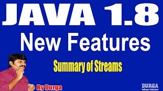 Java 18 New Features  Summary of Streams  Session  35 by Durga Sir [upl. by Miner276]