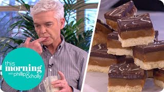 Phil Vickerys Deliciously Naughty Millionaires Shortbread  This Morning [upl. by Okimuk]