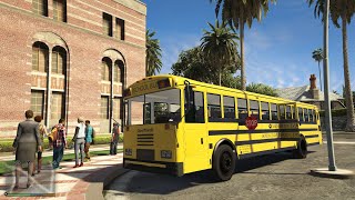 GTA V Ônibus Escolar Dansworth D2500 SchoolBus Bus Simulator [upl. by Forrester777]