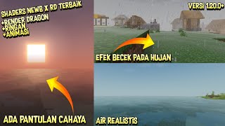 Shaders NewB X RD Terbaik sudah Realistisada efek pantulan cahaya [upl. by Eppesiug]