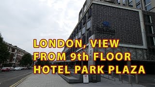 London View from 9th floor of Hotel Park Plaza England [upl. by Cuthburt]