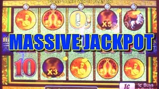 EPIC X3 X5 TRIGGER JACKPOT POMPEII SLOT MACHINE MAX BET [upl. by Nagaet]