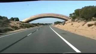 A494 Huelva  Alrededor del Parque Nacional de Doñana  Highways in Spain [upl. by Davine]