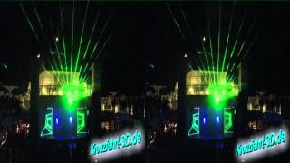 3DVideo AIDA Lasershow nach Abfahrt aus Kreta Reisebericht Mittelmeer  Transsuez Reise 2012 [upl. by Kadner]