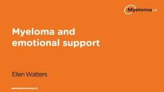 Myeloma and emotional support [upl. by Leanna]