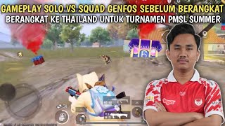 SOLO VS SQUAD GENFOS GRINDING SEBELUM BERANGKAT KE THAILAND🇹🇭PUBG MOBILE [upl. by Wightman]