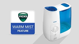 Vicks Warm Mist Humidifier VWM845  Features [upl. by Yennor]