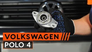 Wie VW POLO 4 Domlager wechseln TUTORIAL AUTODOC [upl. by Kceb967]