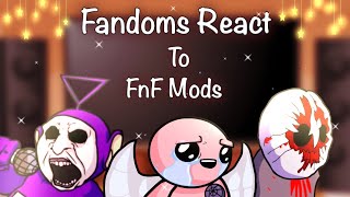 Fandoms React to FnF Mods  Scrapface Tinky Winky and Issac  GCRV  8 [upl. by Ahsikyt984]