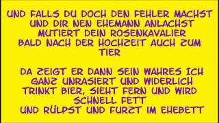 Die Ärzte  Männer sind Schweine Lyrics [upl. by Hallette]