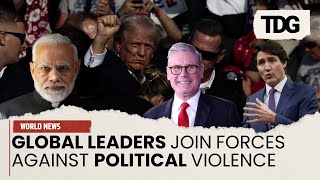 Global leaders condemn political violence against Trump [upl. by Erreip864]