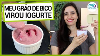 FIZ IOGURTE ULTRA CREMOSO E PROBIÓTICO COM GRÃO DE BICO MAIS SAUDÁVEL VEGANO E FÁCIL [upl. by Ynnam]