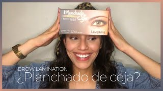 ¿PLANCHADO DE CEJAS EN CASA  brow lamination at home [upl. by Enetsirk]