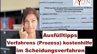 Prozesskostenhilfe  Formular  Ausfülltipps [upl. by Gardie]