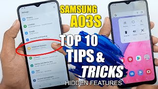 Samsung Galaxy A03s Top 10 Tips amp Tricks  Hidden Features For All A Series English Tutorial [upl. by Cullen]