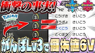 ポケモンホーム ポケモンアルセウス 『最新検証』quot個体値6V＝がんばレベル3×6quotであることが明らかに！ポケモン剣盾 ダイパリメイク [upl. by Killion]