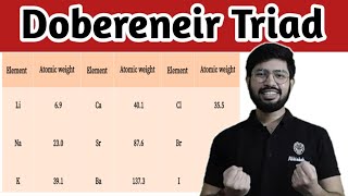 Dobereneir Triads  Dobereneir Triad classification of elements [upl. by Hattie]