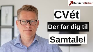 Fra papir til handling CVet der sætter gang i din jobsøgning [upl. by Elberta485]