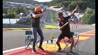 Funny Max Verstappen amp Daniel Ricciardo on top of Raidillon Eau Rouge  F1 Belgian GP [upl. by Piotr]