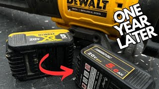 DEWALT knock off batteries  ONE YEAR LATER [upl. by Eenaej101]