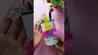 Unicorn Penstand making at home 🦄😍shortvideo viral diy craft unicorn [upl. by Aliekat876]