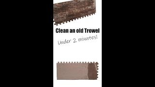 How to easily clean a trowel in under 2 minutes Short [upl. by Bessy]