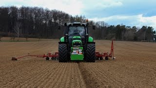 Rüben drillen mit Deutz M620 und TTV630 GoPro FullHD [upl. by Wolliw166]