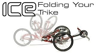 How to fold a recumbent trike  ICE Adventure 26 [upl. by Waller]