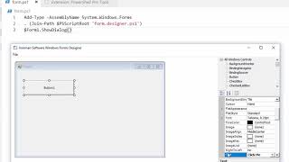 Building Windows Forms in VS Code with PowerShell [upl. by Lucrece]