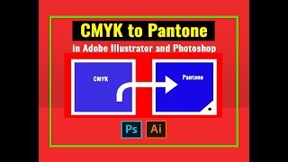 How to convert CMYK to Pantone in Adobe Illustrator and Photoshop [upl. by Eahc489]