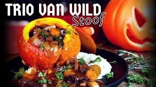 Trio van wild STOOFPOTJE op de Kamado Joe BBQ Halloween editie [upl. by Nirel]