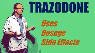 trazodone 50 mg uses dosage and side effects [upl. by Idnat]