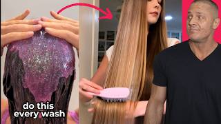 Stylist Reacts to Dangerous Hair Lies [upl. by Sedinoel153]