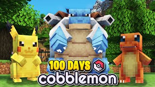 I Spent 100 DAYS in the NEW POKÉMON Minecraft Mod Minecraft Cobblemon [upl. by Azarcon]