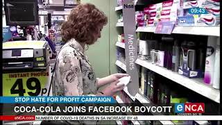 CocaCola joins Facebook boycott [upl. by Ordnasela564]