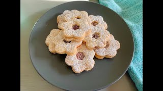 Linzer Tarts  Linzer Cookie Recipe [upl. by Mosera]