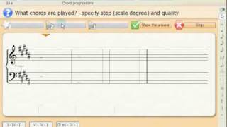 Ear Training  Chord Progressions exercise [upl. by Seebeck]