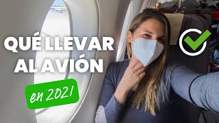 Qué LLEVÉ al AVIÓN con las NUEVAS MEDIDAS  Madrid  Bs As  Ceci Saia [upl. by Nalor412]