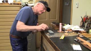 How to Sharpen Swivel Knife Blades Leathercraft Tutorial [upl. by Luanni]