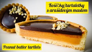 EASIEST filling ever  peanut butter tarts tartelettes  NAJĽAHŠIA plnka do tartaletkiek košíčkov [upl. by Guevara]