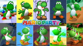 Evolution Of Yoshi In Mario Party Games 19982021 [upl. by Hayimas]