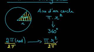 13 Aire dun secteur angulaire [upl. by Yroggerg]