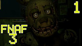 Five Nights at Freddys 3 NIGHT 1 amp 2 Poorest Life Choices Simulator Manly Lets Play Pt1 [upl. by Yrbua382]