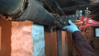 4 Inch Cast Iron Drain Pipe Repair [upl. by Karina]