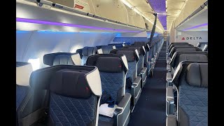 Delta A321NEO cabin tour 3NE [upl. by Onirefez]