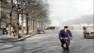 Paris 1944 in color during world war 2 60fps Remastered wsound design added [upl. by Loux]